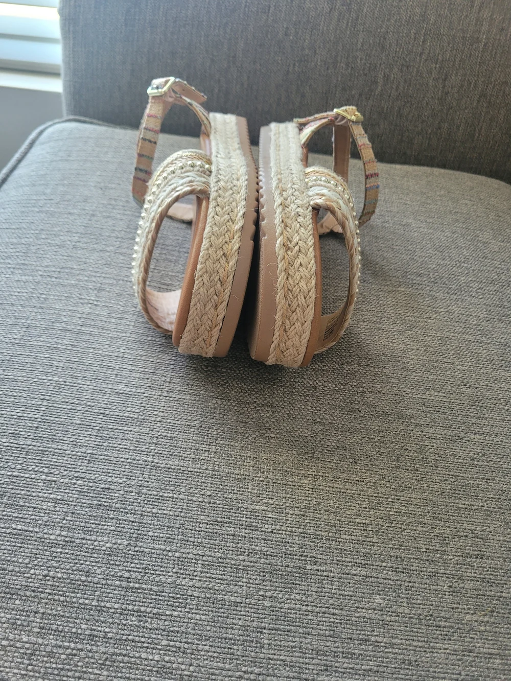 Steve Madden J-Coast Espadrille Platform Sandals Size 5